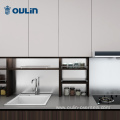 new luxury white quartz countertop kitchen cabinet